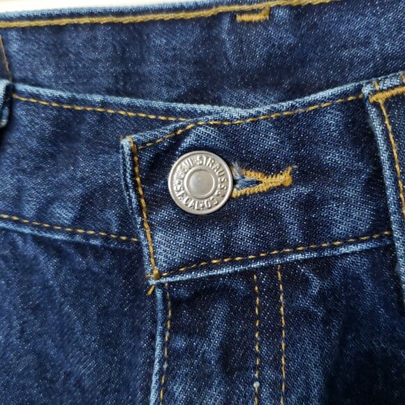 Levi's Womens Vintage USA Y2K 90s Superlow Boot Cut Jeans 29x31 Medium/Dark Wash - Picture 5 of 9